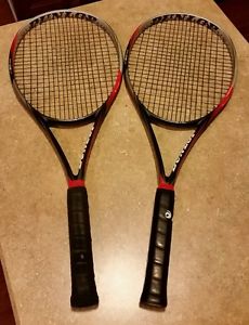 Two (2) Dunlop Biomimetic F3.0 Tour Tennis Rackets L3 4 3/8