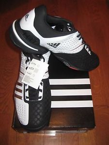 Adidas Barricade 6.0 Tennis Shoes - White/Black/Metal - G02391 - Brand New!