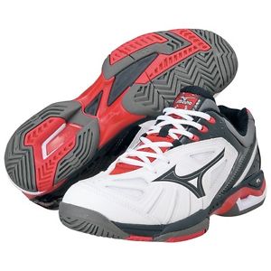Mizuno Tennis Shoes WAVE EXCEED HS 3 61GA1413 White X black / red