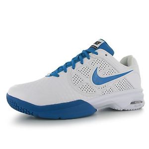 Nike Air Court Ballistec 4.1 Tennis Shoes Mens White/Blue Trainers Sneakers