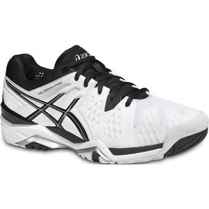 ASICS Gel Resolution 6 blanco/negro 2016 PISTA DURA. Zapatillas padel tenis