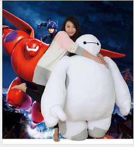 hot!150cm White BIG HERO 6 BAYMAX ROBOT Plush Stuffed Toy Dolls(7kg) +EMS SHIP