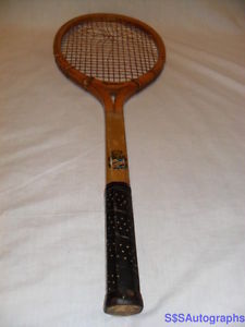 ANTIQUE OPEN THROAT 1920 WRIGHT & DITSON ALL AMERICAN WOODEN WOOD TENNIS RACQUET