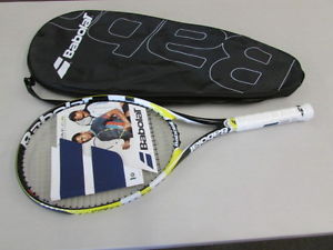 BABOLAT Drive Z Lite Tennis Racquet (102180) 113 Yellow Grip 3 With Case