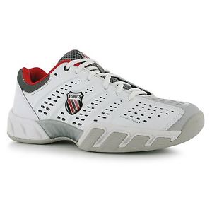 K Swiss Bigshot Carpet Tennis Shoes Mens White/Black Trainers Sneakers