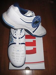 Wilson Mens Nvision Elite Tennis Shoes - White/Denim - WRS320380 - Brand New!
