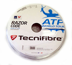 TECNIFIBRE RAZOR CODE 17 - tennis string reel - black - 660 ft 200M - Reg $240