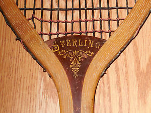 Great Antique Sterling Tennis Racquet