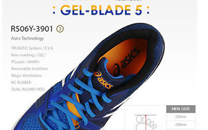 ASICS BDAMINTON SHOES R506Y-3901