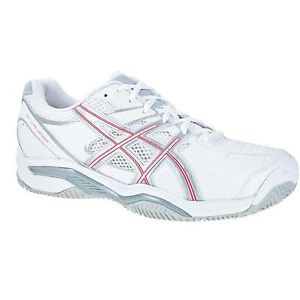Asics Gel Challenge 9 Tennis Shoes Womens White/Pink Trainers Sneakers