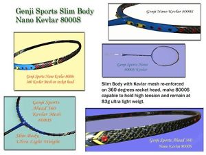 Genji Ahead 360 Badminton Racket Nano Kevlar 8000S