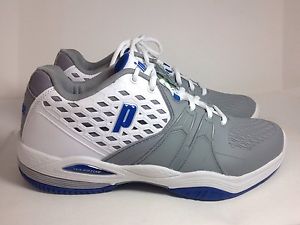 Men's Tennis Shoes Prince Warrior Hard Court Blue / Grey / White US S.10 NWOB