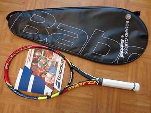 Babolat AeroPro Drive French Open 2015 100 head 4 1/2 grip new Tennis Racquet