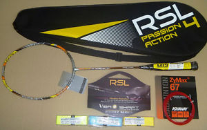 RSL M13 9900 badminton racquet racket + string + 3 grips 85g VIBR shaft