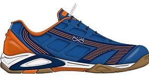 Hi-Tec Infinity Flare Mens Indoor Court Shoe Blue/Tangelo/Navy 9.5