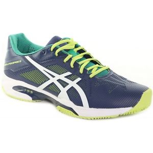 ASICS Gel Solution Speed 3 marino TIERRA BATIDA. Zapatillas padel tenis
