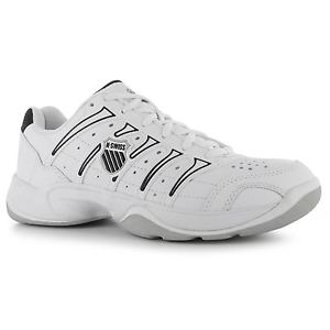 K Swiss Grancourt II Tennis Shoes Womens White/Black Trainers Sneakers