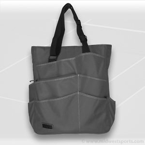 Maggie Mather Tennis SUPER Tote Bag Pewter**