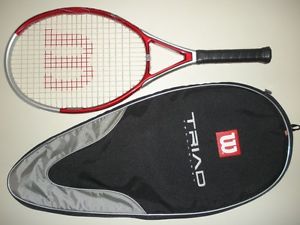 WILSON TRIAD 5  T5 5.0 OS 110 TENNIS RACQUET 4 3/8  27.25