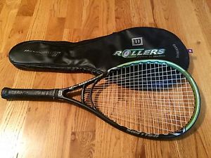 Wilson Rollers Tennis Racquet 4-1/4 Very Good Condition With Case