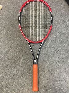 Wilson Pro Staff 97 STRUNG 4 3/8 (Tennis Racket Racquet roger federer 11.1 315g)
