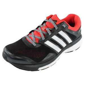 ADIDAS Men`s Supernova Glide 7 Running Shoes Black / White Size 10.5 / UK 10