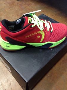 head revolt pro court shoe, color red and green, size 8.5 and 10.5