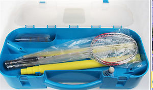 Portable Badminton Court w 2 Rackets Sport Outdoor