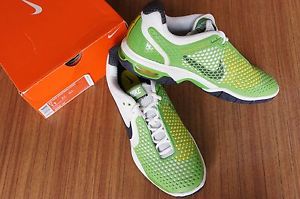 NIKE Air Max Courtballistec 3.3 Men's Tennis Shoes, White/Green (Size: US 11)
