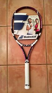 BABOLAT DRIVE LITE PINK STRUNG TENNIS RACQUET 4-3/8