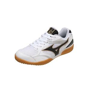 Mizuno CM Plio Indoor Court Tennis Shoes Mens White/Black Trainers Sneakers