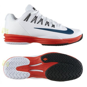 Nike Zapatillas De Tenis Hombre LUNAR BALLISTEC 631653-136 Blanco Rojo