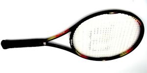 WILSON PRO STAFF CLASSIC 6.1 110 OVERSIZE TENNIS RACQUET STRUNG 4-3/8