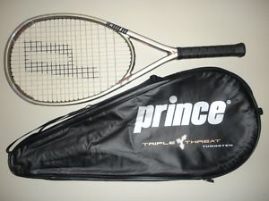 PRINCE TRIPLE THREAT SOVEREIGN OS 115 TENNIS RACQUET  4 1/4  (NEW STRINGS)