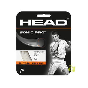 Head Cuerdas de tenis Sonic-Pro Rollo 17 negro 1,25mm 200m