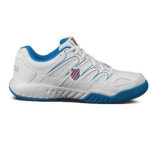 K Swiss Calabasas Tennis Shoes Mens White/Blue/Red Trainers Sneakers