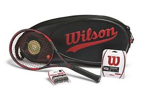 WILSON 100 YEAR Pro Staff 95 Package bag grips tennis racquet - 4-1/4- Reg $360