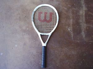 WILSON N CODE N1 115 SQ TENNIS RACQUET looks  brand new ! 41/4