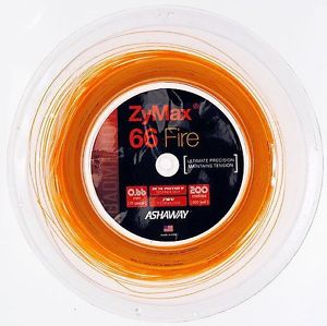 Ashaway Zymax 66 Fire Badminton Strings 200m (660 ft) Reel Orange - Auth Dealer