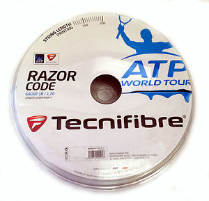 TECNIFIBRE RAZOR CODE 18 - tennis string reel - blue - 660 ft 200M - Reg $240