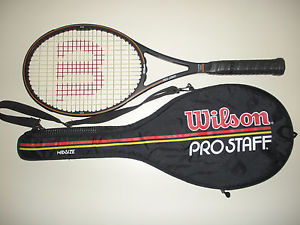 WILSON PRO STAFF 6.0 MIDSIZE 85 TENNIS RACQUET 4 5/8  TAIWAN  (NEW STRINGS)