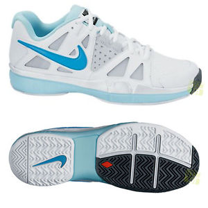 Nike De las Mujeres Zapatos Tenis Air Vapor Advantage 599364-144 Blanco / Azul