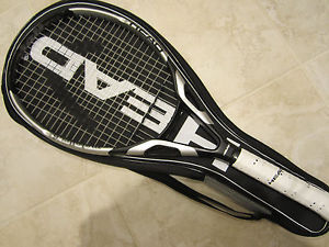 HEAD FLEXPOINT METALLIX 6 OVERSIZE RACQUET (4 1/2) NEW STRINGS/GRIP!!