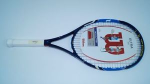 *NEW*Wilson Ultra 108 Tennisracket L 1 = 4 1/8 racquet 280g BLX strung Juice