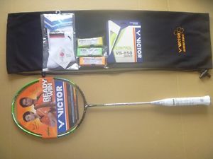 VICTOR JS NATSIR L badminton racket + string JETSPEED S NATSIR L  (3U) free ship