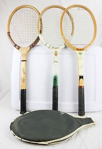 Lot of 3 Tennis Rackets Racquets Bruce Barnes Regent Play Fast Universe 600 TMC