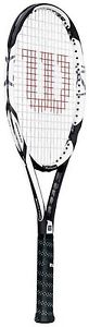 WILSON k FACTOR [k] SIX. TWO 100 MIDSIZE TENNIS RACQUET RACKET STRUNG 4-1/2 NICE
