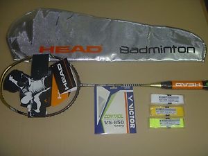 HEAD 2015 POWER HELIX 8200 Badminton Racket + string grip DEFENSIVE flex shaft