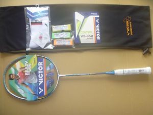 VICTOR JSP-8ST badminton racket + string + sock JETSPEED S 8ST 3UG5 free ship