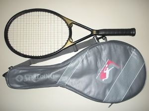 SPALDING ARISTA 100 TENNIS RACQUET 4 1/2  (NEW STRINGS)